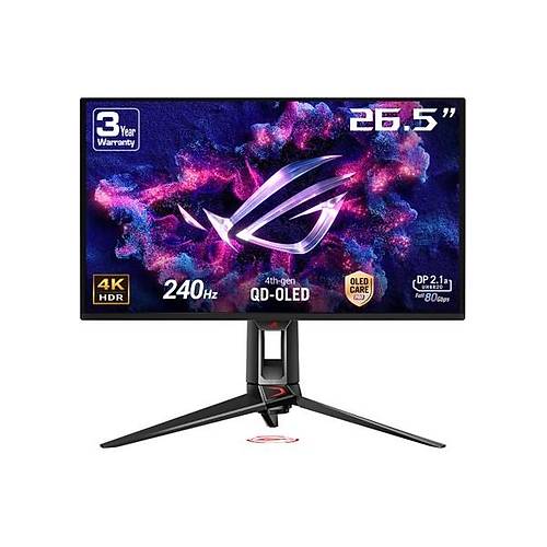 Asus Rog Sw�ft PG27UCDM Gam�ng 4K Qd-Oled Gsync Uyumlu Hdr 400 3840X2160 0.03MS 240Hz 450CD Monit�r
