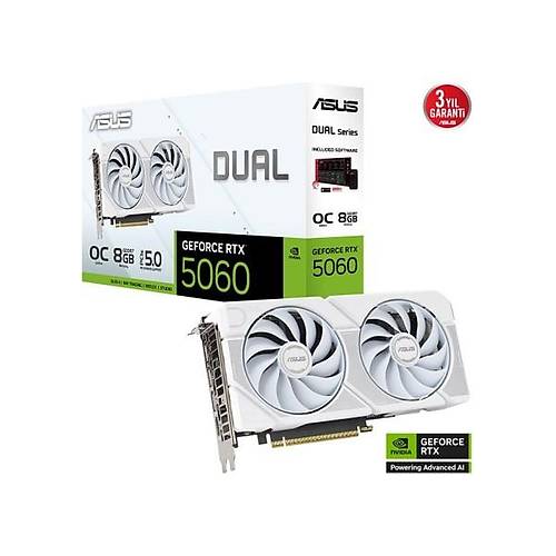 Asus DUAL-RTX5060-O8G-WHITE 8gb 128BIT VGA