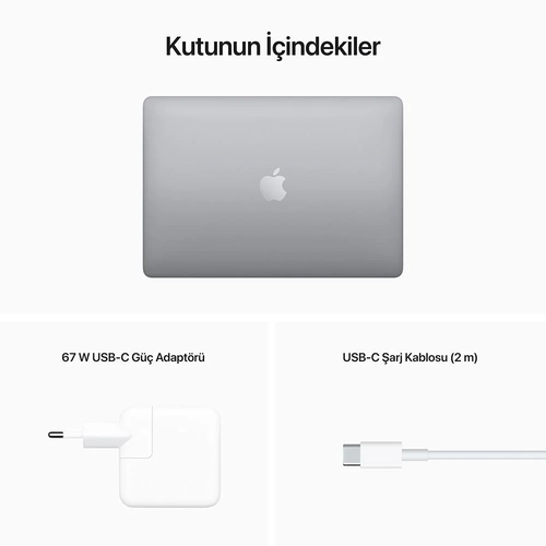 Apple MacBook Pro M2 8GB 512GB SSD 13.3 Uzay Grisi MNEJ3TU/A