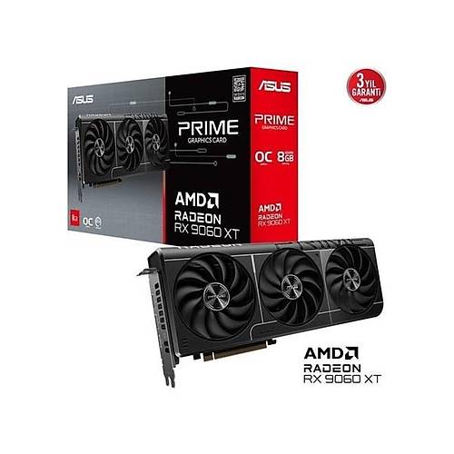 Asus 8GB PRIME RX9060XT-O8G GDDR6 128bit HDMI-DP PCIE 5.0