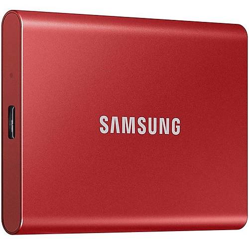 Samsung T7 500GB USB 3.2 Taşınabilir SSD Kırmızı MU-PC500R/WW
