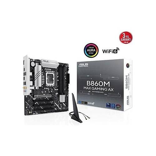 Asus B860M MAX GAMING AX WIFI6 DDR5 HDMI-DP TYPEC PCIE 5.0 1851P MATX