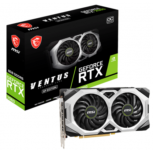 MSI GeForce RTX 2060 VENTUS GP OC 6GB GDDR6 192Bit Nvidia Ekran Kart RTX2060-VENTUS-GP-OC