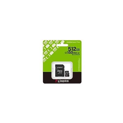 Kingston SDCS3-512GB 512GB Microsdxc Canvas Select Plus Gen3 150MB-S A1 Card + Adapter Haf�za Kart�