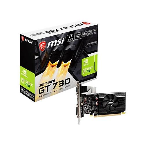 MSI GeForce GT 730 2GB GDDR3 64Bit Nvidia Ekran Kartý N730K-2GD3/LP