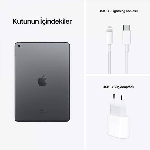 Apple 9. Nesil iPad Wi-Fi Cellular 64GB 10.2 Tablet Uzay Grisi MK473TU/A