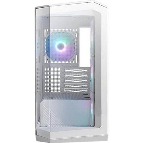 MSI Mag Pano M100R PZ 4xARGB Fanl� Micro ATX Bilgisayar Kasas� Beyaz