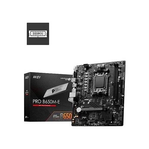 MSI MB PRO B650M-E 6800 MHz DDR5 mATX AM5 Anakart
