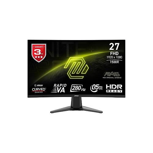 Ms� Mag 276cxf 27'' Fhd Curve Rap�d Va 280hz 0.5ms Gtg Adapt�ve 