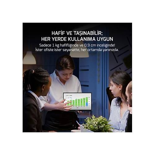 Ezcool Lite E15T 15.6 In� 60Hz 4 Ms Fhd Portable 1920 x 1080 LCD Monit�r