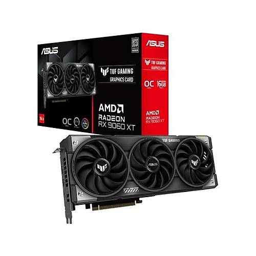 Asus TUF-RX9060XT-O16G-GAMING-AMD-RADEON-RX 9060-16G-16GB GDDR6-128BIT--OC-HDMI-2XDP-EKRAN Kart�