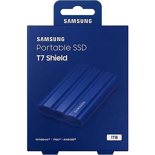 Samsung T7 Shield 1TB Mini USB 3.2 Mavi Ta��nabilir SSD MU-PE1T0R/WW