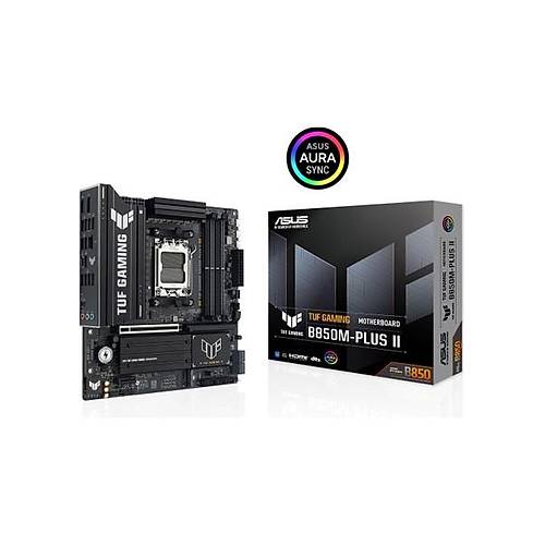 Asus Tuf Gam�ng B850M-PLUS I� Amd B850 Am5 Ddr5 8000 Dp HDMI 3x M2 Usb3.2 Gen 2x2 Aura Rgb 2.5gbit Lan Matx 14+2+1 G�� A�amalar�, 1xgen5 M.2, Ready For Advanced A� Pc