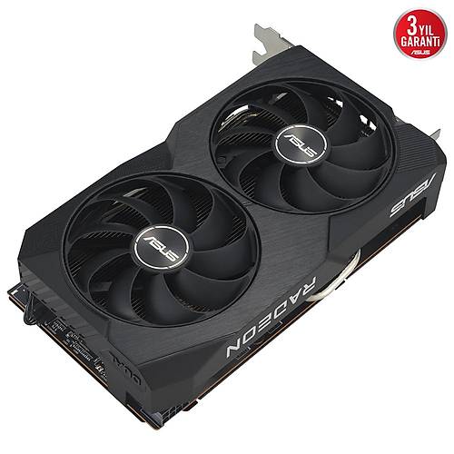 ASUS DUAL Radeon RX7600 OC V2 8GB GDDR6 128Bit AMD Ekran Kart