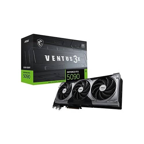 MSI GeForce RTX 5090 32G VENTUS 3X OC 32GB GDDR7 512 Bit DLSS 4 Ekran Kart�
