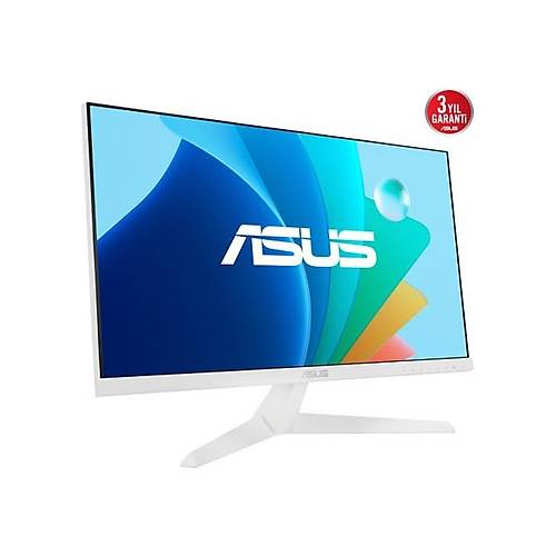 Asus VY249HF-W 23,8 IPS BEYAZ 1920x1080 1MS 100HZ HDMI VESA 3YIL EYECARE PLUS,FLICKER-FREE,CERCEVESIZ,DUSUK MAVI ISIK,Kaplama Monit�r