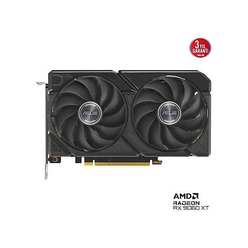 Asus DUAL-RX9060XT-8G-AMD-RADEON-RX 9060-8G-8GB GDDR6-128BIT--HDMI-2XDP-EKRAN Kart�