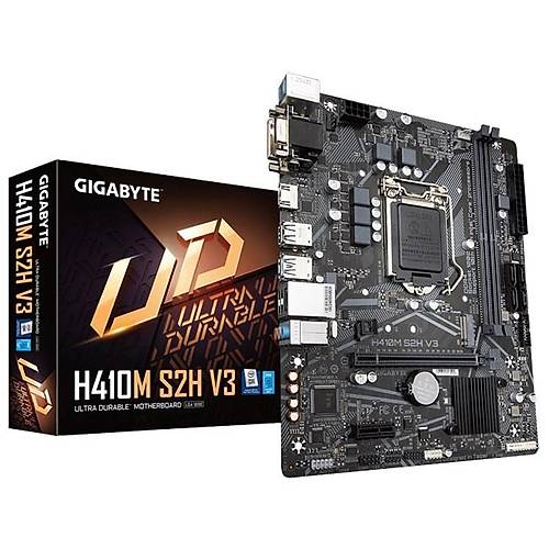 GIGABYTE H410M S2H V3 2666MHz DDR4 HDMI DVI VGA M.2 Micro-ATX 1200P Anakart