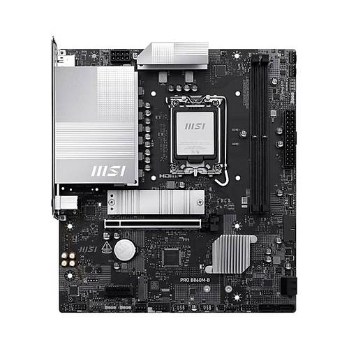 MSI Ms� Pro B860M-B Intel B860 Soket 1851 Ddr5 9066+(OC)MHZ Matx Gaming (Oyuncu) Anakart