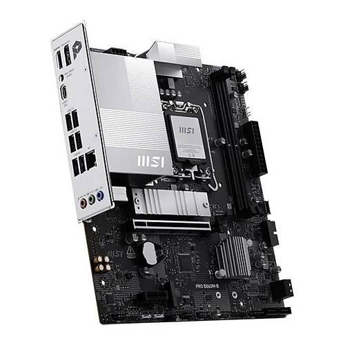 MSI Ms� Pro B860M-B Intel B860 Soket 1851 Ddr5 9066+(OC)MHZ Matx Gaming (Oyuncu) Anakart