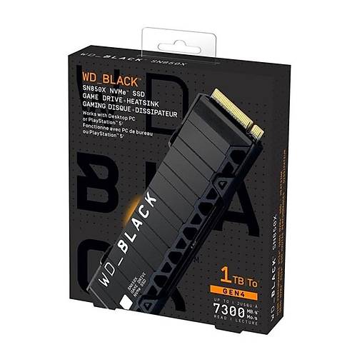 WD Black SN850X 1TB M.2 NVMe SSD (7300/6300MB/s) WDS100T2XHE