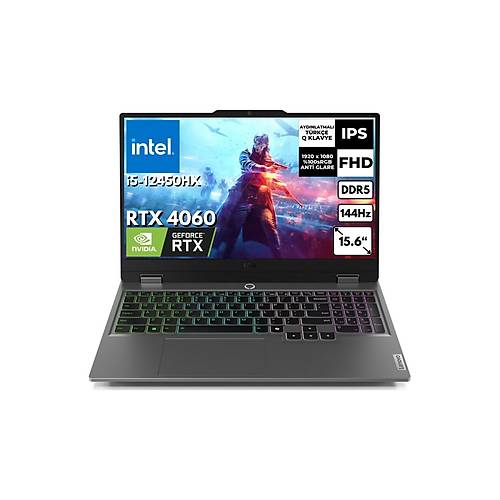 Lenovo LOQ 15IAX9 83GS00PHTR i5-12450HX 8GB 512GB SSD 8GB RTX4060 (105W) 15.6