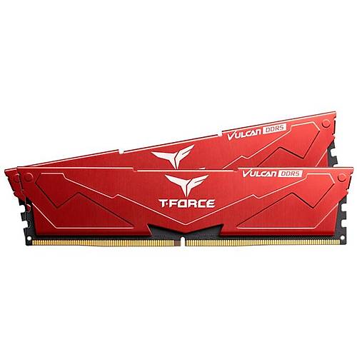 Team T-Force Vulcan Red 32GB (2x16GB) 5600Mhz CL36 DDR5 Gaming Ram