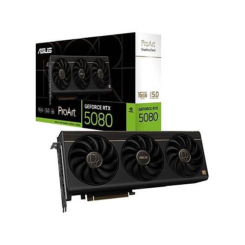 Asus PROART-RTX5080-O16G-NVIDIA-GEFORCE-RTX 5080-16GB GDDR7-256BIT--OC-2XHDMI-3XDP-RGB-DLSS4 Ekran Kart�