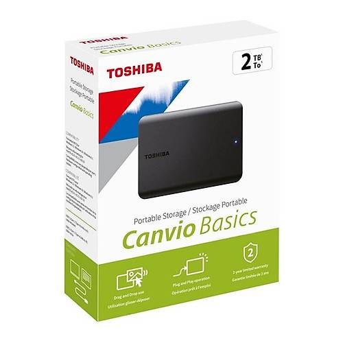 Toshiba Canvio Basic 2TB USB 3.2 Taşınabilir Disk HDTB520EK3AA