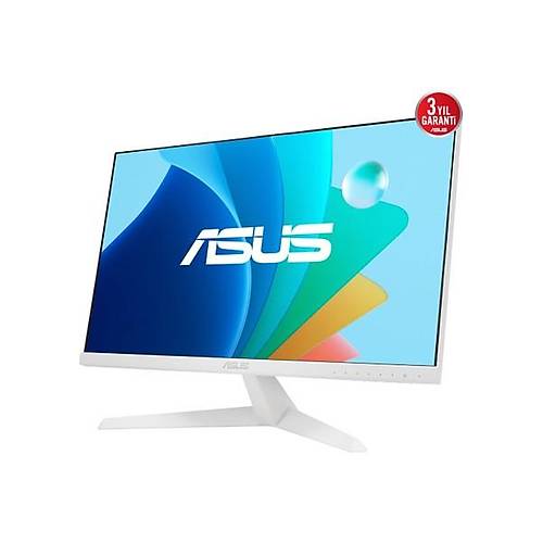 Asus VY249HF-W 23,8 IPS BEYAZ 1920x1080 1MS 100HZ HDMI VESA 3YIL EYECARE PLUS,FLICKER-FREE,CERCEVESIZ,DUSUK MAVI ISIK,Kaplama Monit�r