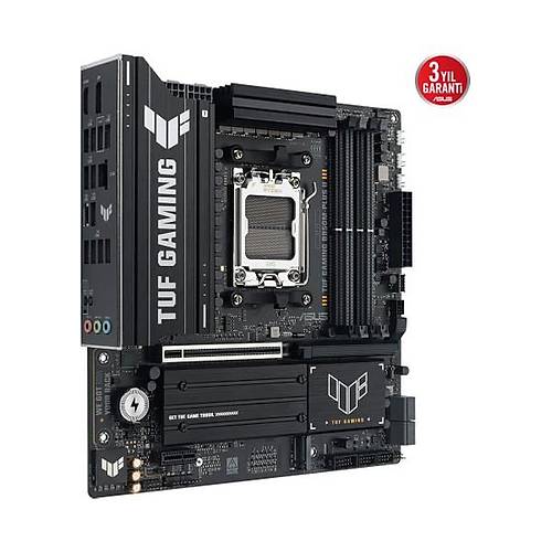 Asus Tuf Gam�ng B850M-PLUS I� Amd B850 Am5 Ddr5 8000 Dp HDMI 3x M2 Usb3.2 Gen 2x2 Aura Rgb 2.5gbit Lan Matx 14+2+1 G�� A�amalar�, 1xgen5 M.2, Ready For Advanced A� Pc
