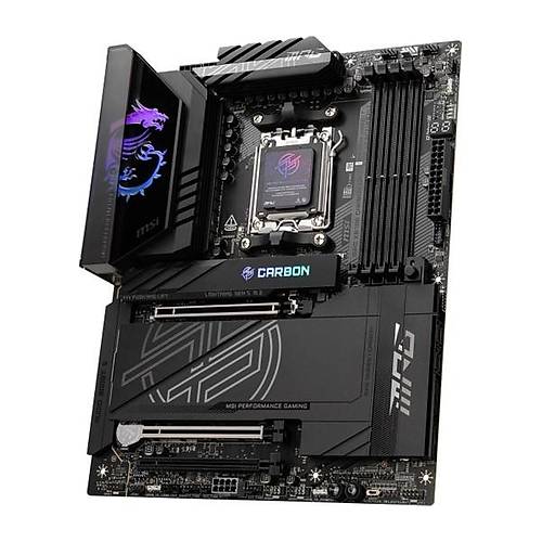 MSI Ms� Mpg X870E Carbon W�f� Am5 Ddr5 8400MHZ(OC) Usb4 4x M.2 HDMI 5g Lan 2.5g Lan W�f� 7 Rgb Atx