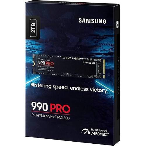 Samsung 990 Pro 2TB PCIe 4.0 NVMe M.2 SSD (7450/6900MB/s) MZ-V9P2T0BW