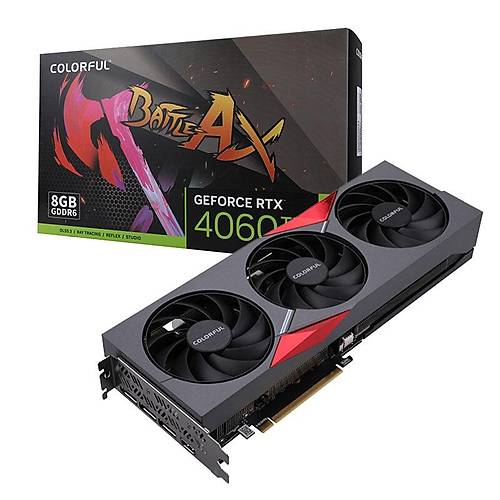 COLORFUL GeForce RTX 4060Ti 8GB GDDR6 128Bit Nvidia Ekran Kart (NB EX 8GB-V)