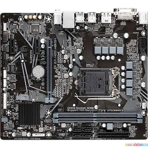 GigaByte H510M S2H 2933MHz DDR4 Vga Dv Hdm Dp Usb3.2 M.2 1200P Micro ATX Anakart