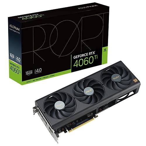 Asus ProArt GeForce RTX4060Ti 16GB GDDR6 Hdm Dp 128Bit Nvidia Ekran Kart PROART-RTX4060TI-O16G