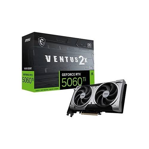 MSI Ms� Geforce Rtx 5060TI 16G Ventus 2x Plus Gddr7 128BIT DX12 Dlss 4 (Oyuncu) Ekran Kart�