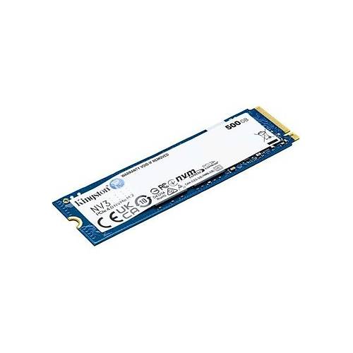 Kingston 500GB K�ngston Nv3 SNV3S/500G 6000/2200MB/S M.2 Nvme Pc�e 4.0