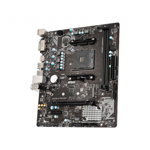 MSI B450M-A PRO MAX 4133MHz DDR4 HDMI DVI M.2 Micro ATX AM4 Anakart