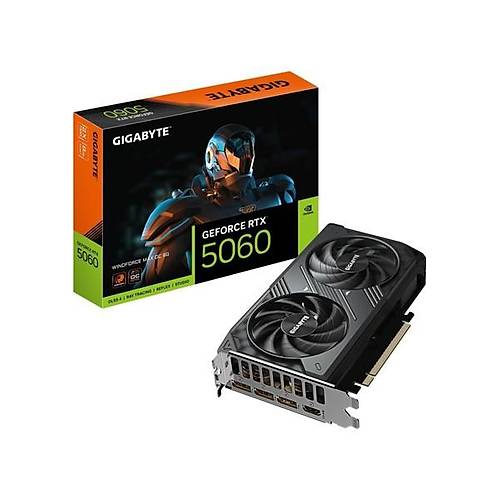Gigabyte Geforce RTX5060 W�ndforce Max Oc GV-N5060WF2MAX Oc-8gd Gddr7 8gb 128BIT Gaming (Oyuncu) Ekran Kart�