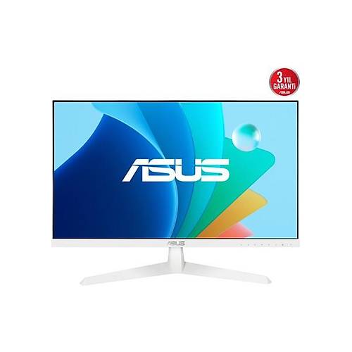 Asus VY249HF-W 23,8 IPS BEYAZ 1920x1080 1MS 100HZ HDMI VESA 3YIL EYECARE PLUS,FLICKER-FREE,CERCEVESIZ,DUSUK MAVI ISIK,Kaplama Monit�r