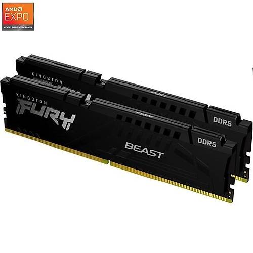 Kingston Fury 32GB (16GBx2) 5200MHz DDR5 CL36 PC Ram KF552C36BBEK2-32