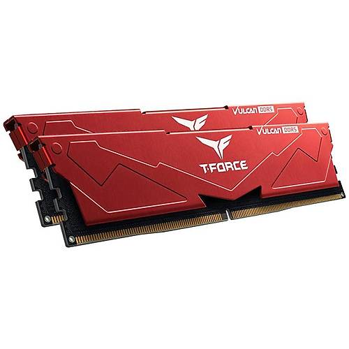 Team T-Force Vulcan Red 32GB (2x16GB) 5600Mhz CL36 DDR5 Gaming Ram