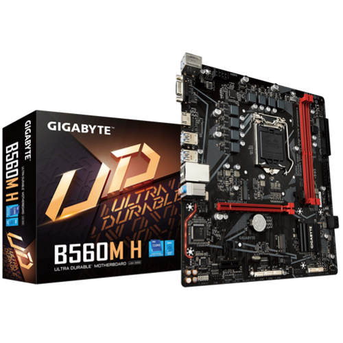 GIGABYTE B560M H 3200MHz DDR4 HDMI VGA M.2 USB3.2 Micro-ATX 1200P Anakart