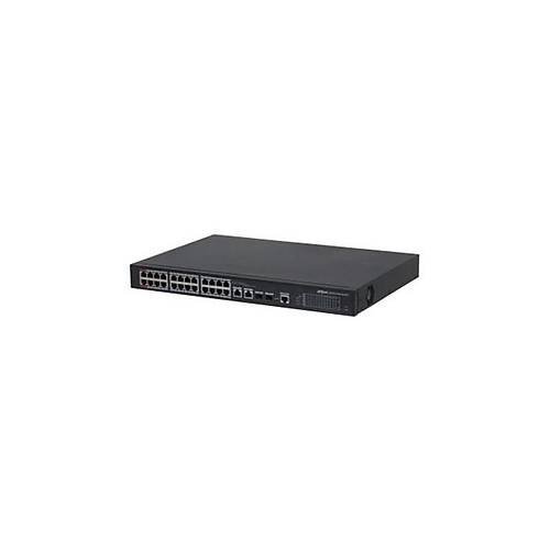 Dahua DH-PFS4226-24ET-240-V3 24 Port Poe 10/100 2x Sfp Port 2 Port 100/1000 Uplink Rack Mount 240W Hi-Poe Switch