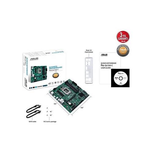 Asus Pro Q670M-C-CSM Intel Q690 LGA1700 Ddr5 4800 2xdp HDMI �ift M2 Usb3.2 Tpm Matx