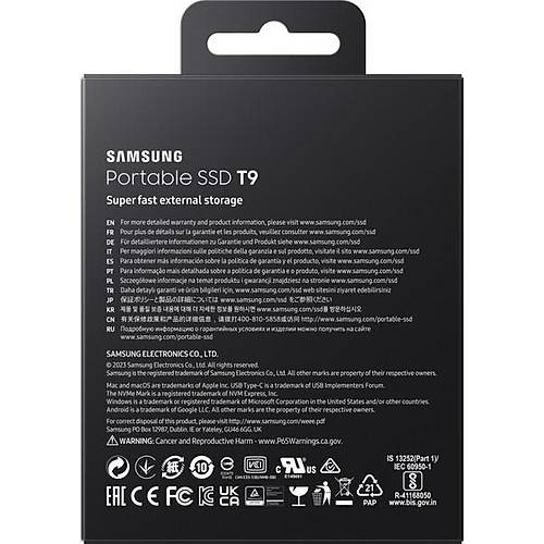 Samsung MU-PG1T0B/WW 1 TB T9 2000/1950 MB/S SSD
