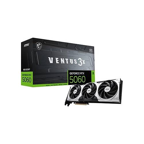 MSI GeForce RTX 5060 8 GB Ekran Kart� 2550 MHz �ift Fanl� So�utma ile 3 ��k��l�