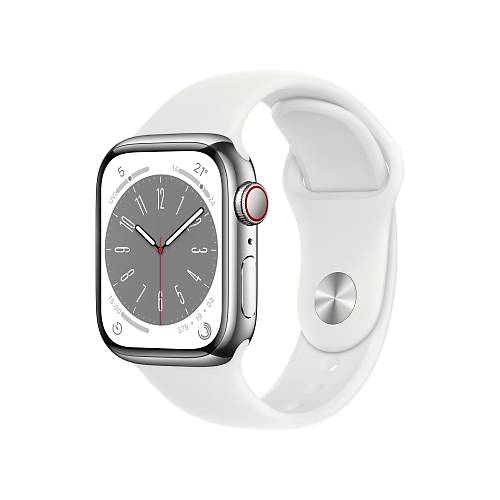 Apple Watch Series 8 Gps Cellular 41mm Çelik Kasa Gümüş MNJ53TU/A