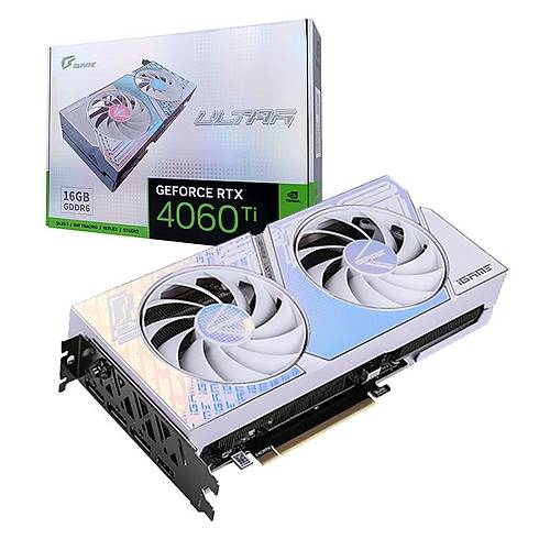 COLORFUL iGame GeForce RTX 4060Ti Ultra 16GB GDDR6 128Bit Nvidia Ekran Kart (W DUO OC 16GB-V)